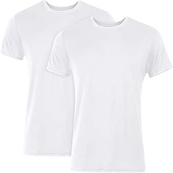 Hanes Men's Originals Supersoft T-Shirt, Viscose from Bamboo Undershirt, 2-Pack