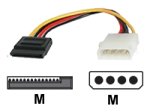 StarTech.com 6 inch 4 Pin Molex to SATA Power Cable Adapter