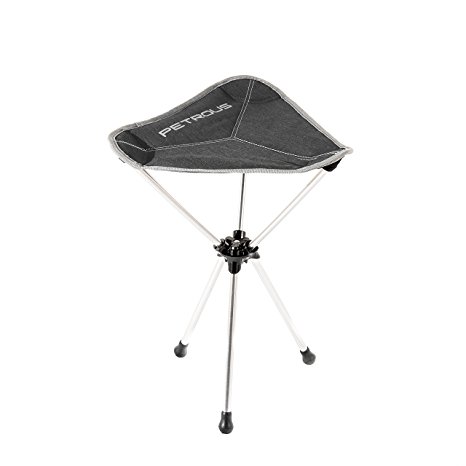 Petrous Tripod Chair - Ultra Light Weight Compact Technical Collapsible Stool - Perfect for Camping, Hiking, Backpacking, Bikepacking, Mountaineering