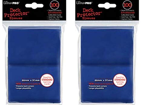 200 Ultra-Pro Blue Deck Protector Sleeves 2-Packs - Standard Magic the Gathering Size