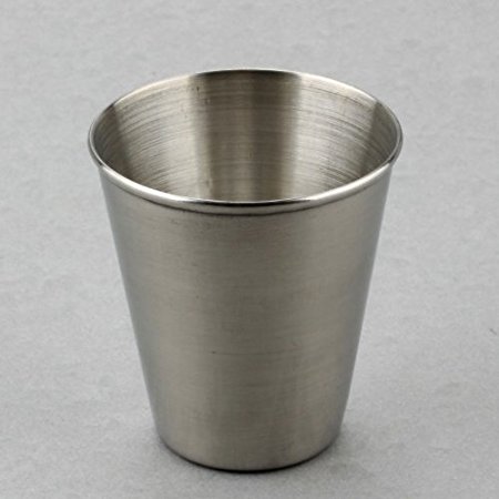 Ostart 70ml Portable Stainless Steel Shot Glasses Barware Wine Drinking Glass Cup