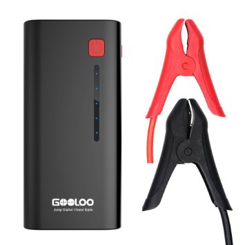 GOOLOO 600A Peak 15000mAh Portable Car Jump Starter Power Bank GP37 Auto Battery with LED light