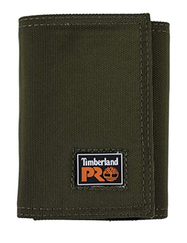 Timberland PRO Men's Cordura Nylon RFID Trifold Wallet with ID Window