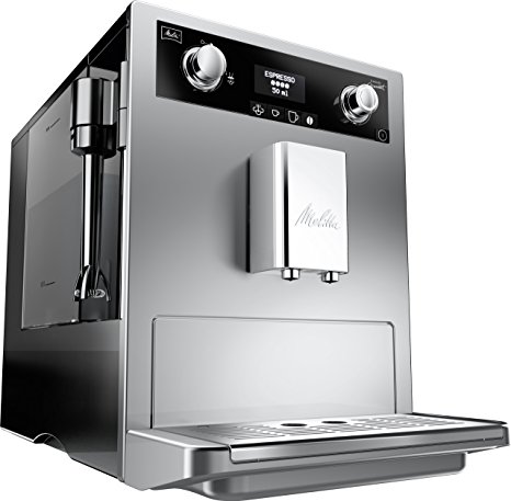 Melitta Automatic Coffee Machine with Milk Frother, CAFFEO Gourmet, Silver, E950-222