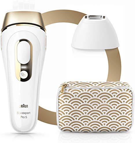 Braun Silk·Expert Pro 5 PL5137 IPL Hair Remover Permanent Hair Removal White and Gold