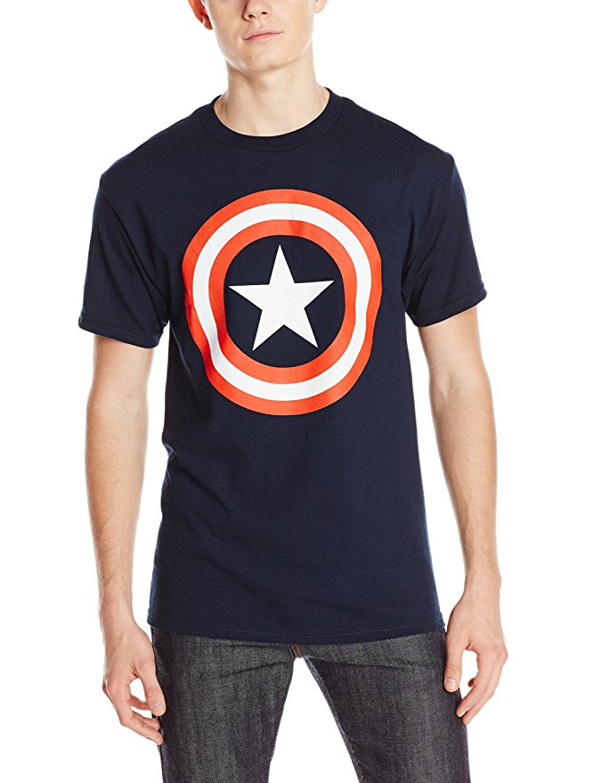 Marvel Captain America Men's 80's Captain America T-Shirt