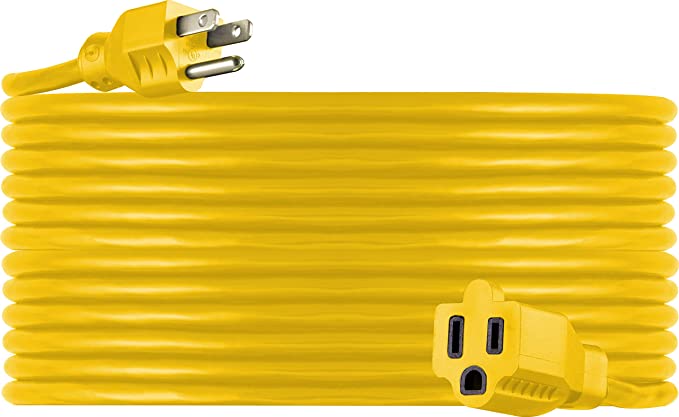 GE 50672 Extension Cord, 50 Ft, Yellow