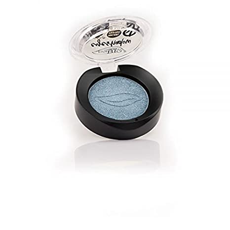 PuroBIO Certified Organic Highly-Pigmented and Long-Lasting Eyeshadow 09 Metallic Sugar Paper Blue.Made with Vitamins and Plant Oils. Vegan. Nickel Tested. Cruelty-Free. Made in Italy