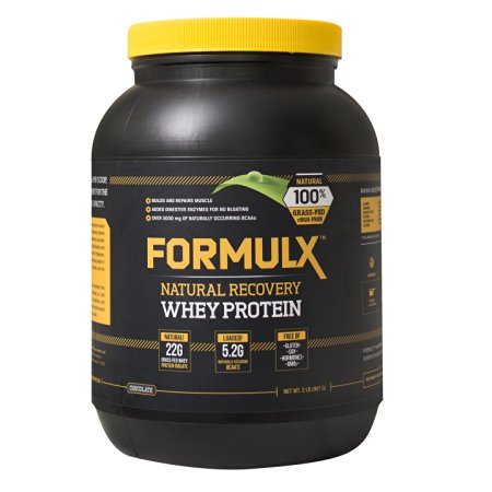 Formulx GrassFed Natural Whey Protein, Non-GMO, Gluten Free, Soy Free, Chocolate