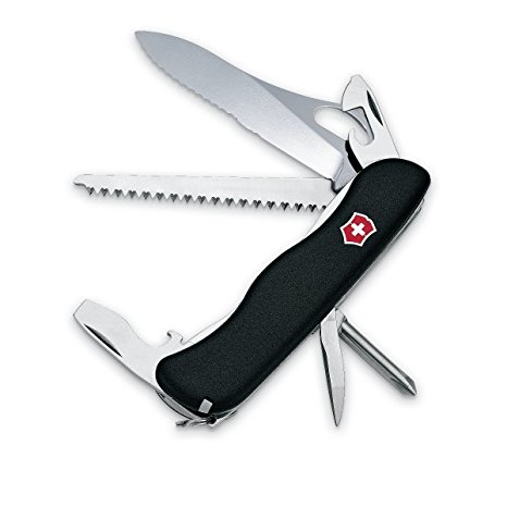 Victorinox Swiss Army One-Hand Trekker Lockblade Pocket Knife (Black)