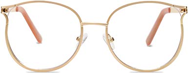 SOJOS Blue Light Blocking Glasses Round Eyeglasses Frame Anti Blue Ray Computer Game Glasses SJ5042