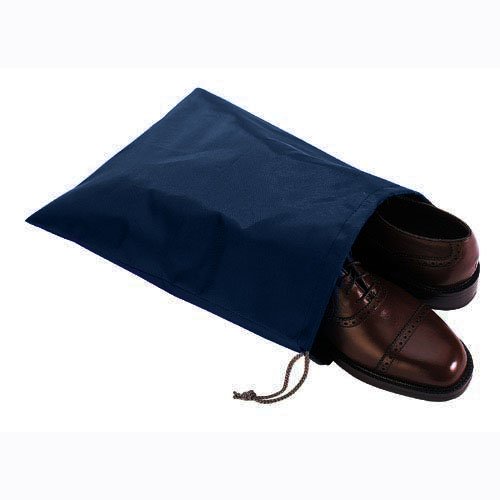 FashionBoutique waterproof Nylon shoe bags- Set of 4 high quality travel friends (Dark Blue)