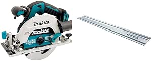 Makita DHS680Z - Sierra circular 165mm 18V BL   Makita 194368-5 - Guia de carril de 1.4 m para sierras circulares y de incision