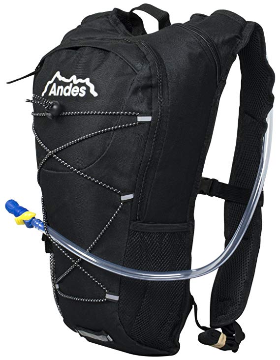 Andes 2 Litre Hydration Pack/Backpack Bag Running/Cycling with Water Bladder/Pockets