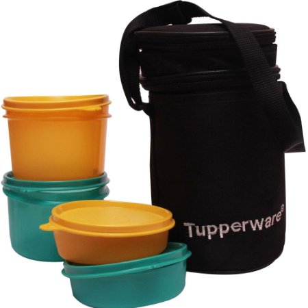 TP-990-T186 Tupperware Executive Lunch (Including Bag) With Small Bowls and Large Bowls allows you to Pack a Complete Lunch