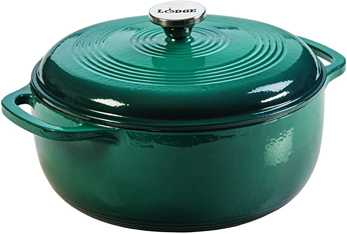 Lodge EC6D38 Enamel Dutch Oven, 6Qt, Lagoon, 6 Quart, Green