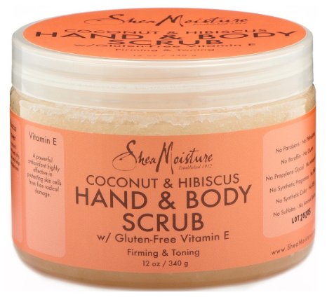 SheaMoisture Coconut & Hibiscus Hand/Body Scrub, 12 Ounce