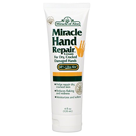 Miracle of Aloe, Miracle Hand Repair Cream with 60% UltraAloe 4 ounce tube