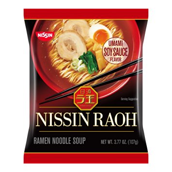 Nissin RAOH Ramen Noodle Soup, Umami Soy Sauce, 3.77 Ounce