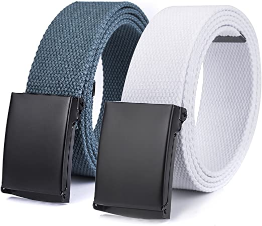 Canvas web Hiker Belt Military Tactical Waist Belt 2 Pack by ViViKiNG