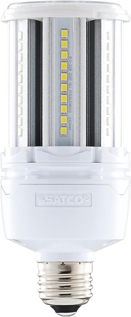 Satco 22w LED HID Replacement 80 CRI 5000K Medium Base Economy Hi-Pro 100V-277V White