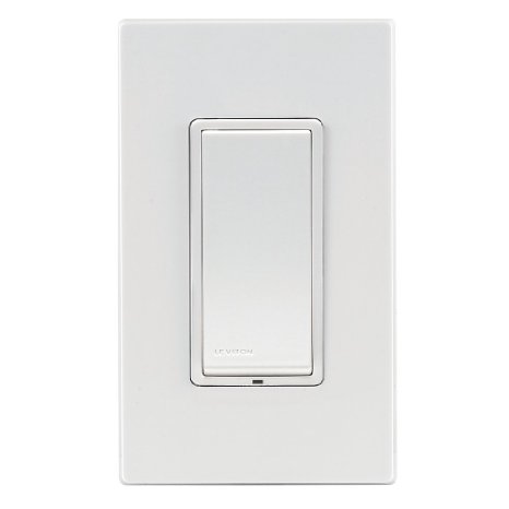 Leviton DZS15-1LZ Decora Z-Wave Controls 15-Amp Scene Capable Switch, White/Ivory/Light Almond