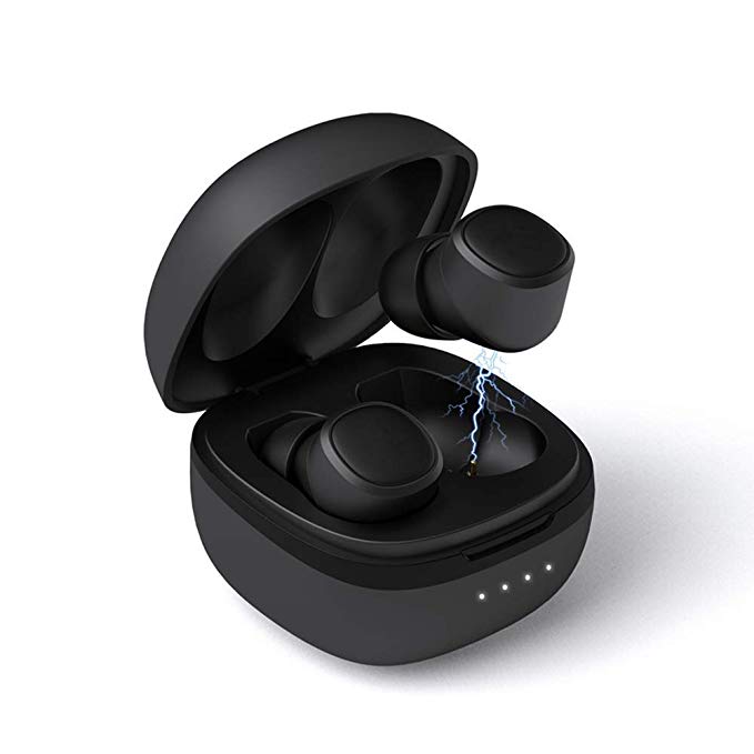 Bluetooth Earbuds, True Bluetooth Headphones IPX6 Waterproof 3D Stereo HiFi Sound Noise Cancelling Wireless Earphones with Built in Mic