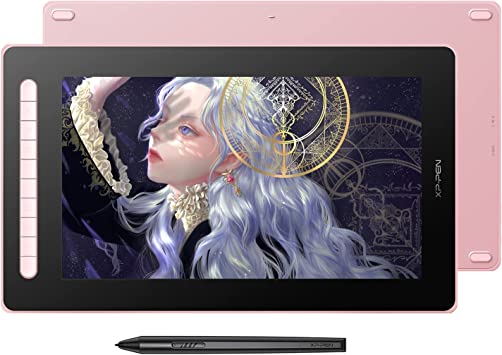 XPPen Artist 16 2nd Drawing Pen Display with Battery-Free X3 Stylus and 10 Customized Hot Keys, Full-Laminated Digital Art Tablet for Mac, Windows, Chromebook, Android(127% sRGB ,15.4" Pink)