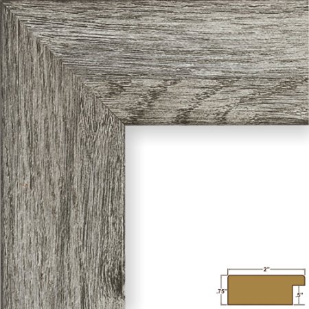 Craig Frames 74030 12 by 18-Inch Picture Frame, Smooth Wrap Finish, 2-Inch Wide, Gray Barnwood