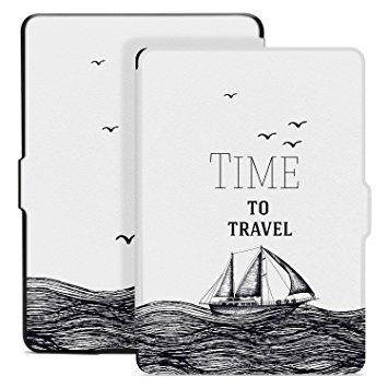 Ayotu Colorful Case for Kindle Paperwhite E-reader Auto Wake/Sleep Smart Protective Cover Case,Fits All 2012, 2013, 2015 and 2016 Versions Kindle Paperwhite 300 PPI, K5-09 The Time To Travel