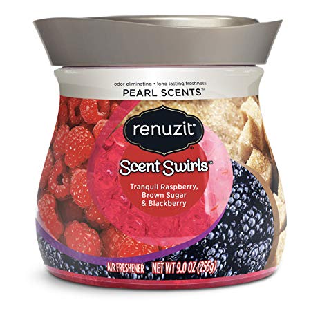 Renuzit Pearl Scents Air Freshener, Tranquil Raspberry, Brown Sugar & BlackBerry, 9 Ounces (Packaging May Vary)
