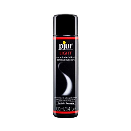 Pjur LIGHT-  Concentrated Silicone Personal Lubricant With A Less Viscous Formula That Provides More Skin-To-Skin Contact   (3.4 Fluid Ounce / 100 Milliliter)