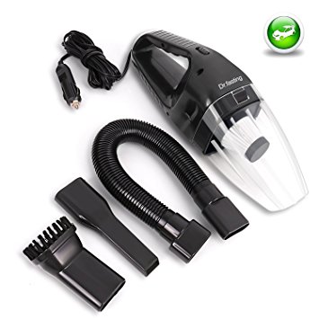 Car Vacuum Cleaner, 12V 120W Wet Dry Portable Handheld Auto Vacuum Cleaner for Car 14FT(5M) Power Cord (Black)