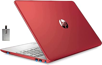 HP 2022 Pavilion 15.6" HD Laptop Computer, Intel Dual-core Pentium Processor, 32GB RAM, 2TB SSD, HD Webcam, Intel UHD Graphics 605, Bluetooth, USB-C, Windows 10 S, Red, 32GB SnowBell USB Card