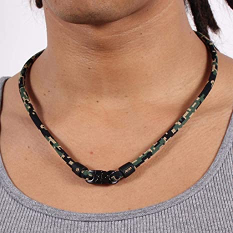 Phiten Digital Camo Titanium Necklace