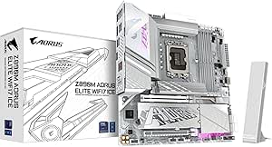 GIGABYTE Z890M AORUS Elite WIFI7 ICE Ultra Core (Series 2) LGA 1851, ATX, DDR5, 3X M.2, PCIe 5.0, Thunderbolt 4, WIFI7, 2.5GbE LAN, EZ-Latch