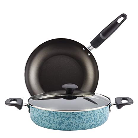 Farberware Aluminum Cookware Set, Blue, 3-Piece