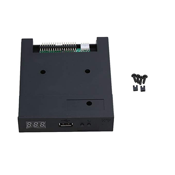 Black 5V 3.5" 1.44MB Floppy Disk Drive Emulator to USB Flash Drive Simple Plug