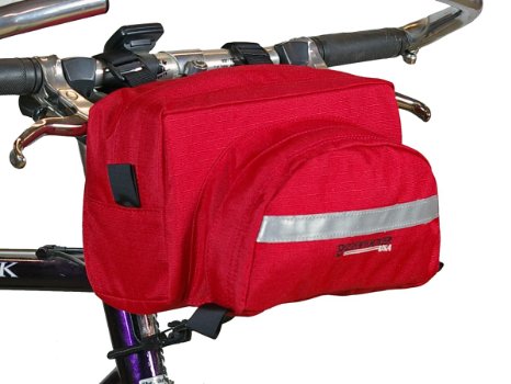 Bushwhacker Durango Red - Bicycle Handlebar Bag Cycling Front Pack Bike Bag
