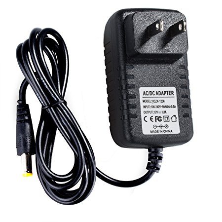 Lysignal DC 12V 1A Switching Power Supply Adapter for AC 110V-240V 50Hz/60Hz 2.1mm with 4ft Cable
