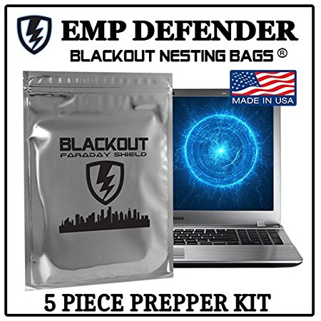 Faraday Cage EMP ESD Bags Complete 5pc Kit Survivalists Preppers