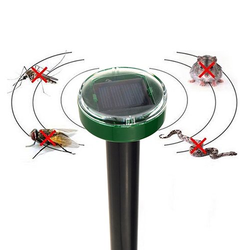 GlobalDeal Solar Power Ultrasonic Pest Repeller, Gopher Mole Snake Mouse Rodent Pest Repellent