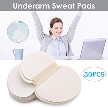 Underarm Sweat Pads for Women & Men, Block Armpit Odor & Sweat, High Strength Antiperspirant pads, Disposable Perspiration Absorbing Pads (50PCS)