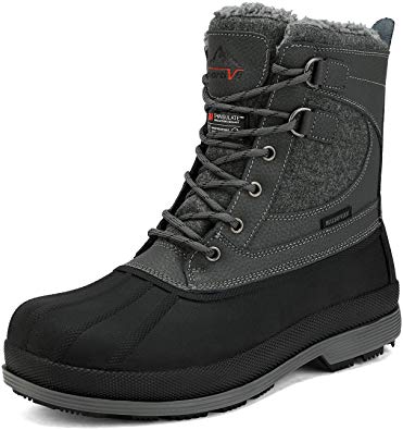 NORTIV 8 Men's 170410 Waterproof Winter Snow Boots