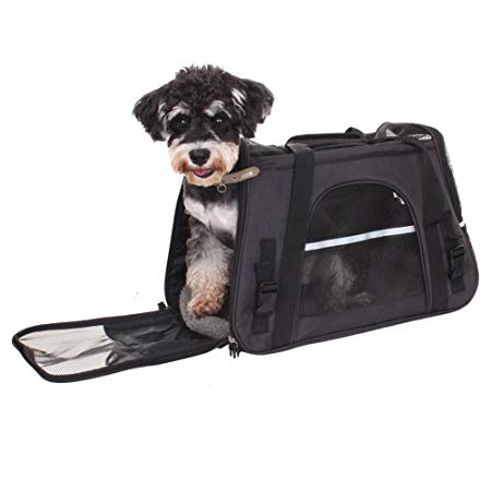 HEXIN Durable Airline Approved Pet Carrier for Cats, Dogs, Animals Travel/Fits Under Seats in Soft Sided Portable Bags