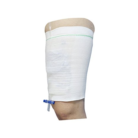 Carer Comfort Sleeve Urine Catheter Bag Leg Holder 2pcs for Incontinence Supporting Attached Large