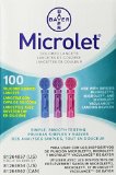 Bayer Microlet Colored Lancets - 100 ct