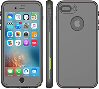 LOVE BEIDI iPhone 8 Plus & 7 Plus Waterproof Case - Underwater Snowproof Dirtproof Shockproof Cover
