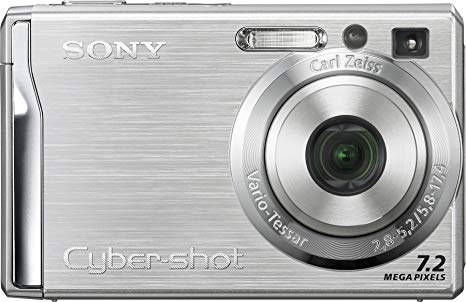 Sony Cybershot DSCW80 7.2MP Digital Camera with 3x Optical Zoom and Super Steady Shot (Silver) (OLD MODEL)