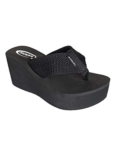 SODA Womens Oxley-S Flip Flop Platform Sandals